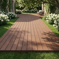 Planches de terrasse composites creuses pour projets résidentiels de jardins