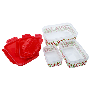 Impression par transfert de chaleur rectangle de qualité alimentaire 3 pièces ensemble PP plastique <span class=keywords><strong>bento</strong></span> boîte à lunch pour conteneur - Product Image 6