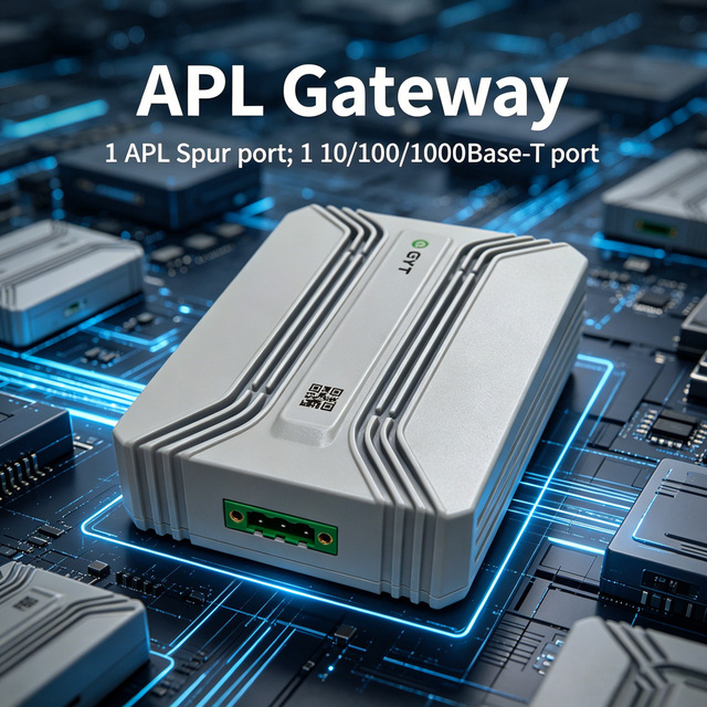Industrial Ethernet Gateway for IoT Debugging and Data Acquisition AG800-1S1E SPE RJ45 to APL Spur Bus Powered Converter