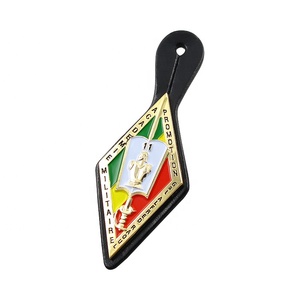 Móc Chìa Khóa Da Trơn Móc Chìa Khóa Xe Hơi Có Huy Hiệu Kim Loại - Product Image 2