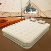 Lit d'air gonflable en PVC floqué de haute qualité 2026 avec pompe intégrée, portable, étanche, écologique, toutes saisons, pour la maison et l'extérieur