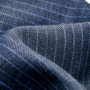 Chất <span class=keywords><strong>L</strong></span>ượng Cao 48% W 43% <span class=keywords><strong>L</strong></span> 9% P Pha Trộn Worsted Merino Len/Linen Dệt Vải Cho Người Đàn Ông Của Phù Hợp Với Áo Khoác May Mặc Sọc - Product Image 3