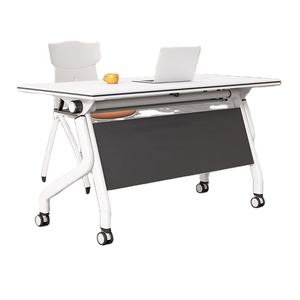 Nouvelle table de <span class=keywords><strong>conférence</strong></span> pliable réglable 2025 avec roulettes, bureau de négociation commercial pour hôtel et entreprise - Product Image 1