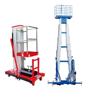 Plataforma de Trabajo Aérea Hidráulica de Mástil Único, Doble Columna, Elevador de Aleación de Aluminio de Doble Mástil, Mesa Elevadora Móvil de Mástil Único - Product Image 2