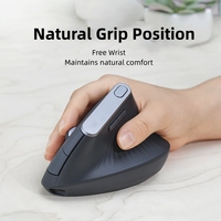Nouvelle souris de bureau verticale ergonomique sans fil, vente en gros d'usine, souris verticale pour droitier