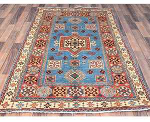 Personnalisable Taille Couleur 100% fait à la main bleu laine Afghan spécial Kazak tapis noués à la main abstrait pour la maison hôtels 6x9 9x12 pieds - Product Image 2