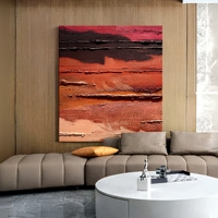 Peinture à l'huile peinte à la main, éclat azur, relief 3D, style abstrait Wabi-Sabi, encadrée en alliage d'aluminium, grande taille, vente en gros pour galerie