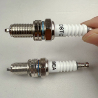 Bougie d'allumage pour moto D8TC, électrode haute performance compatible avec NGK D8EA DPR8EA-9 pour ATV 125cc 150cc 200cc, moto tout-terrain