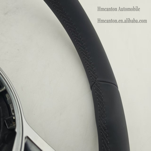 Nuevo Producto, Volante de Cuero Suave con Costuras Negras para Volkswagen, para VW GTI7 Golf MK7 - Product Image 2