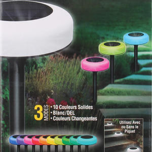 في الهواء الطلق مقاوم للماء فائقة السطوع متغير بألوان زاهية في تزيين الحدائق مصباح أرضي ليد - Product Image 5