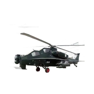 Modelo de Helicóptero Metálico, Escultura Decorativa para Exteriores, Pieza de Arte para Exhibición en Parques - Product Image 1