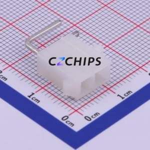 C4255WR-F-2X01P Wire-to-Board Pin Header Bent Lead Through Hole,P=4.2mm Connector 2x1P 4.2mm Right Angle Insert 2P - Product Image 1