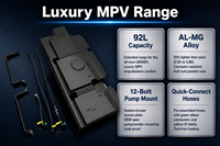 Tangki Bahan Bakar Tambahan 92L dengan Pompa untuk Lexus LM500h 2024 2025 2026 2.4T HEV Hybrid MPV Long Range Sub Tank Upgrade Executive