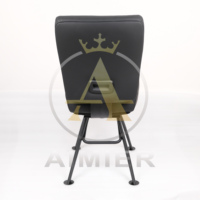 Chaise de salle de poker en cuir texturé noir, sièges de casino, garantie 5 ans