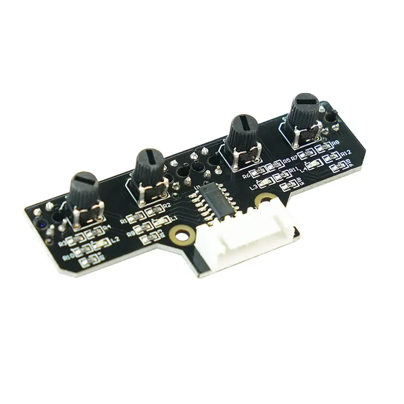 Yahboom 4 Channel Infrared IR Line Track Follower Sensor Module Pcb Four Road 4 Way Tracking Sensor Module For Smart Car