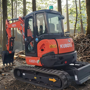 Kubota KX057 4 Mini Excavadora hidráulica sobre orugas excavadora equipo de construcción compacto usado Japón Mini excavadora para la venta - Product Image 1