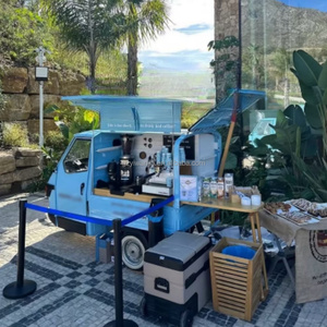 Camionnette alimentaire vintage 2026 <span class=keywords><strong>à</strong></span> 3 roues, remorque mobile <span class=keywords><strong>à</strong></span> bière, tricycle électrique, chariot <span class=keywords><strong>à</strong></span> jus de fruits, bar <span class=keywords><strong>à</strong></span> café, en acier inoxydable, conduisible - Product Image 2