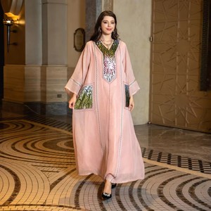 New <strong>Model</strong> <strong>Abaya</strong> Women Muslim Dress Long Sleeve <strong>Abaya</strong> Sequin <strong>Abaya</strong> - Product Image 5