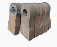 Tête de marteau de concasseur à faible abrasion pour machines minières, équipement de brisage de clinker de ciment, performance stable, expédition rapide
