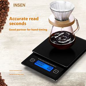Balance de cuisine numérique personnalisée <span class=keywords><strong>Insen</strong></span> café brassé à la main pesée nutritionnelle usine directe 0.1g mesure du poids de l'application transfrontalière - Product Image 3