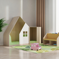 Montessori Holzmöbel für Kindertagesstätten und Vorschulen: Leise Leseecke, Aktivitätswürfel, Bodenmöbel für Frühpädagogik und Bibliotheken
