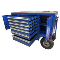 Boîte à outils roulante en acier robuste de 75 pouces, 7 tiroirs, chariot d'atelier pour mécaniciens, chariot de rangement industriel pour garage, OEM WINMAX, garantie de 3 ans