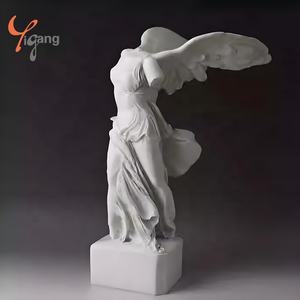 करूब सुंदर लड़की पॉप कला संगमरमर की प्रतिमा - Product Image 2