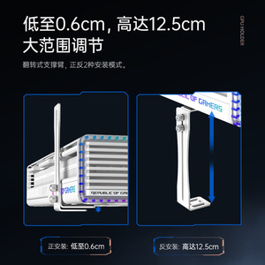 ขายึด GPU โลหะเหล็ก 5 มม. เคลือบผงด้านเดียว สำหรับรองรับเคสคอมพิวเตอร์ - Product Image 4