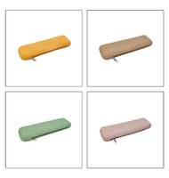 Étui de rangement en silicone pour pinceaux avec logo personnalisé, organiseur souple à fermeture éclair de 20 cm pour étudiants, usage quotidien, essentiels pour l'école et le dortoir