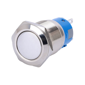 6 pin terminals19mm phẳng Vòng đầu chốt 2no2nc đẩy nút chuyển đổi - Product Image 2