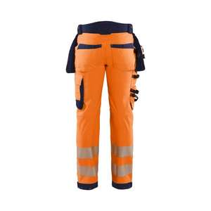 BLAKLADER - 182025135389C152 Pantalón Softshell Hi-vis Naranja/Azul marino-EAN 7330509873236 ROPA DE TRABAJO DE 2017 - Product Image 2
