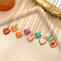 Collier pendentif martelé en forme de branche d'arbre Landy Heart en acier inoxydable plaqué or goutte d'huile pour soirée