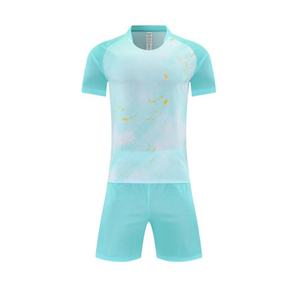 Kaos Latihan Sepak Bola 100% Poliester Kerah Bulat Patchwork Cetak Laser Unisex - Product Image 2