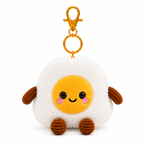 Llavero <span class=keywords><strong>de</strong></span> Peluche <span class=keywords><strong>de</strong></span> Huevo Frito Kawaii, Bonito Colgante <span class=keywords><strong>de</strong></span> Peluche Suave <span class=keywords><strong>de</strong></span> <span class=keywords><strong>la</strong></span> <span class=keywords><strong>Serie</strong></span> Panadería, Adorno para Bolsa, Juguete <span class=keywords><strong>de</strong></span> Regalo - Product Image 3