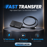 Kabel Data USB3.2 Gen2 Tipe-A ke Tipe-C dengan Pengisian Cepat untuk Kotak Hard Disk M.2 SSD Transmisi 10Gbps Kabel Charger Tipe C