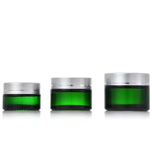 Tarro de Crema para Ojos, Vidrio, Múltiples Especificaciones, Tapas de Rosca, Etiqueta con Logotipo Personalizado, Tarro de Vidrio de Fondo Grueso - Product Image 6