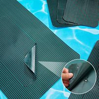 Kit de réparation de couverture de piscine, kit de réparation de couverture de piscine auto-adhésif en maille pour couverture de sécurité enterrée