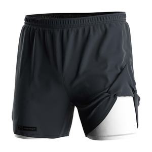 Pantalones Cortos de Compresión para Hombre de Secado Rápido con Logotipo, Diseño 2 en 1 de Doble Capa para Garantizar una Ajuste Ligero y Ceñido - Product Image 1