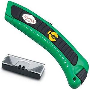 มีดอเนกประสงค์ <span class=keywords><strong>TOPTUL</strong></span> SCAA2017 สำหรับงานหนัก ด้ามจับโค้งตามหลักสรีรศาสตร์ พร้อมระบบล็อค 4 ระดับ ด้ามจับกันลื่น เปลี่ยนใบมีดได้รวดเร็ว - Product Image 2