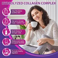 Capsules de collagène en gélules molles de marque privée OEM, types I, II, III, V, X + Biotine, Vitamine C, Antioxydant, 60 gélules pour adultes
