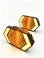 Matrice lumineuse LED hexagonale RGBAW avec cartographie de pixels, motifs dynamiques Sim-tungste, contrôle DMX512 RDM pour discothèque, club, DJ, fête
