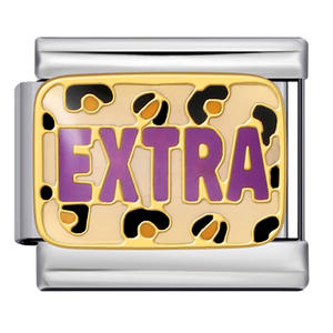 Mode acier inoxydable anglais <span class=keywords><strong>argot</strong></span> lettre chèvre Piegon italien <span class=keywords><strong>breloque</strong></span> liens 9mm Bracelet bricolage faisant des bijoux - Product Image 5