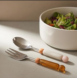 Cuillère à pois - Ensemble de couverts de luxe en or, petites cuillères à dessert pour restaurant et café - Product Image 1