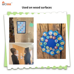 <span class=keywords><strong>Tableau</strong></span> blanc mural pour enfants avec autocollant magnétique en feutre uni amovible 950x750mm certifié EN71 <span class=keywords><strong>Tableau</strong></span> noir amovible - Product Image 3