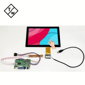 สีดำสีขาวขนาด10นิ้วหน้าจอสัมผัสแบบ capacitive ป้องกันการทำลายได้ไร้กรอบชุดอุปกรณ์ซ้อนทับอินเตอร์เฟซ USB 10จุดสัมผัสผลิตภัณฑ์ใหม่ - Product Image 1