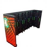 Mesa de DJ LED Curva a Todo Color, Pantalla de Video 8K, IP65 Impermeable, Garantía de 2 Años, Píxeles de 2.5mm, Brillo de 800, Sistema Novastar