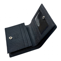 Dompet Kartu Kulit Asli Korea MA4 Snap Card Wallet Slim EDC Tempat Kartu Bisnis Unisex Tebal 2cm Penyimpanan Saku Portabel untuk Penggunaan Sehari-hari