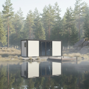 บ้านเคลื่อนที่แบบสำเร็จรูป OEM ผลิตตามสั่ง โครงสร้างเหล็กแบบถอดประกอบได้ บ้านคอนเทนเนอร์แบบเคลื่อนย้ายได้ ห้องนอน ห้องนั่งเล่น ดีไซน์ทันสมัย อายุการใช้งาน 25 ปี - Product Image 1