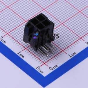 C3030WR-F-2X02P Wire-to-Board Pin Header Bent Lead Through Hole,P=3mm Connector 2x2P 3mm Right Angle Insert 4P - Product Image 1