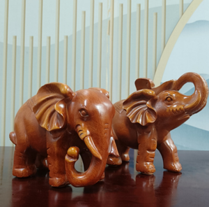 Elefante decoración sala de estar objeto par de vestíbulo vino gabinete decoración apertura inauguración auspiciosa artesanía de resina - Product Image 3